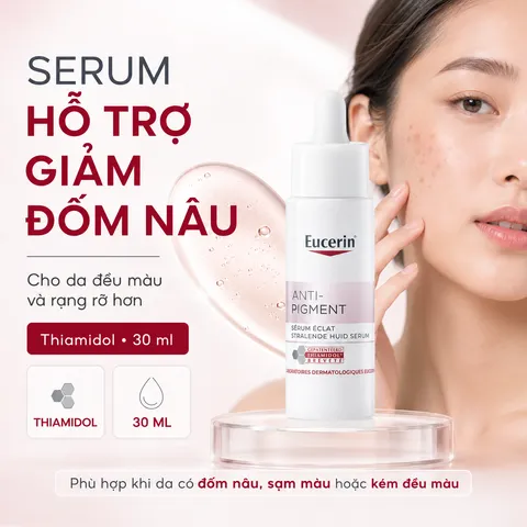 Tinh Chất Serum Eucerin Anti-Pigment 30ml - Hỗ Trợ Mờ Thâm, Sáng Da Cho Da Dầu - Dưỡng Ẩm, Kết Cấu Nhẹ Mịn