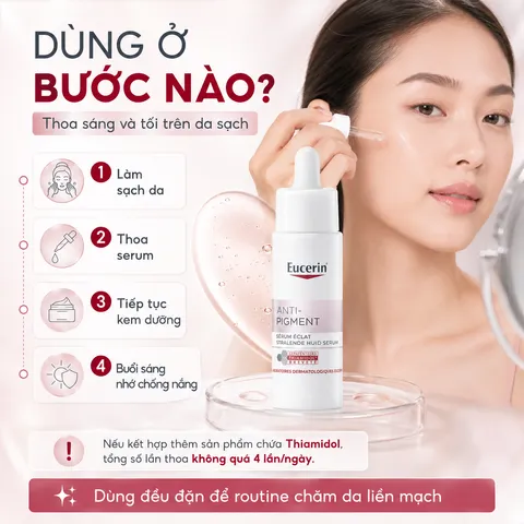 Tinh Chất Serum Eucerin Anti-Pigment 30ml - Hỗ Trợ Mờ Thâm, Sáng Da Cho Da Dầu - Dưỡng Ẩm, Kết Cấu Nhẹ Mịn