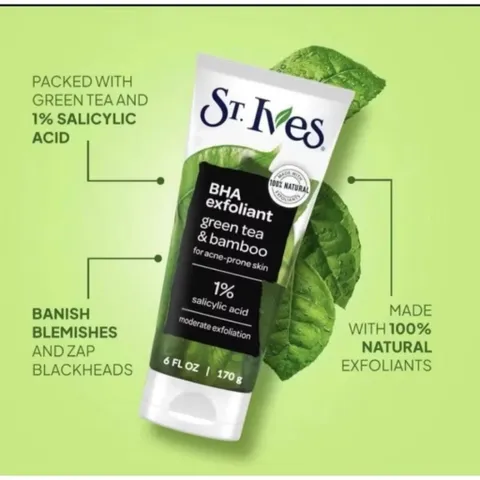 [ MẪU MỚI SẢN XUẤT 2025 ]  Sữa Rửa Mặt St.Ives trà xanh Tẩy Tế Bào Chết green tea 170g