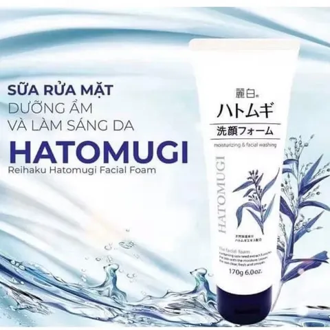 Sữa Rửa Mặt dưỡng ẩm và làm sáng da Hatomugi Cleansing & Facial Washing The Facial Foam 807087