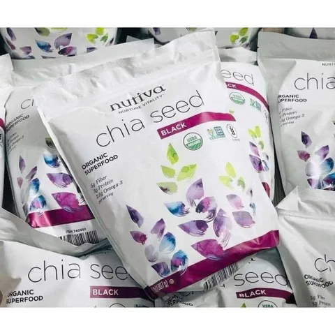 Hạt Chia Hữu Cơ Nutiva Mỹ 907g – Bí Quyết Giảm Cân, Giữ Dáng Tự Nhiên