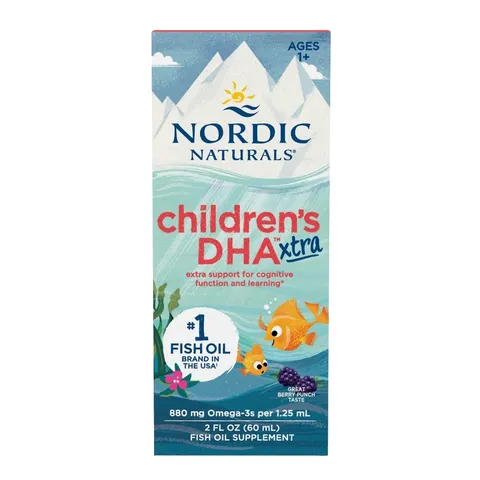 Dầu Cá Cho Bé Từ 1 Tuổi Nordic Naturals Children DHA XTRA (60ML) Hỗ Trợ Phát Triển Trí Não Cho Bé