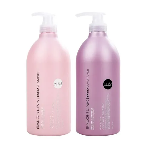 Bộ Dầu Gội Xả Phục Hồi Tóc Kumano Salon Link Extra 1000ml Giúp Mềm Mượt Và Phục Hồi Tóc [hàng nhập khẩu]