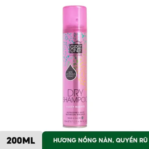 Dầu Gội Khô Girlz Only Dry Shampoo 200ml [hàng nhập khẩu]