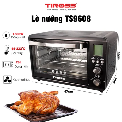 Lò Nướng Tiross TS9608 Dung tích 28L