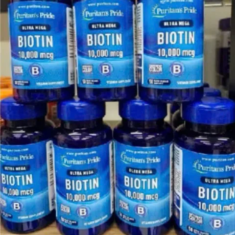 Viên uống Puritan's Pride Ultra Mega Biotin 10000 mcg |100 viên| Thúc đẩy trao đổi chất & Hỗ trợ phục hồi nhanh các vấn đề về tóc/da/móng [S/P Chuẩn Mỹ]