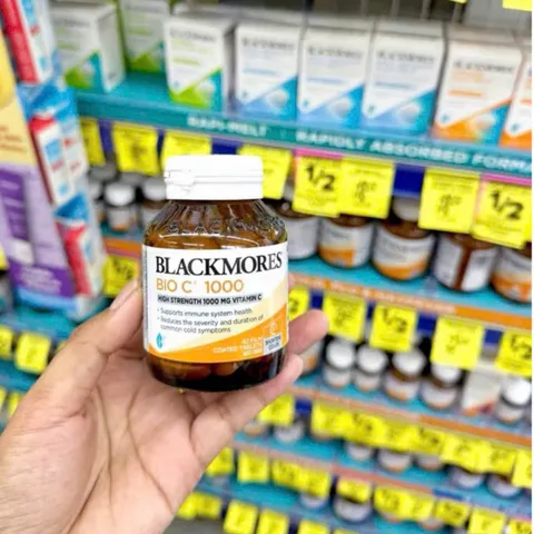 Viên uống Blackmores Bio C 1000 |62 & 150 viên| Tăng cường hệ miễn dịch - Ngăn ngừa oxy hóa & Bảo vệ sức khỏe toàn diện [S/P Chuẩn Úc không tem]