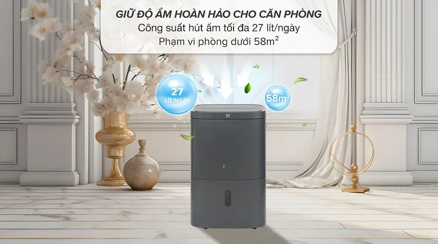 Máy hút ẩm kết hợp lọc không khí ELECTROLUX EDH14TRBD2 807354