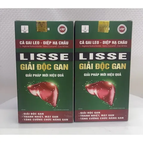 Lisse giải độc gan, hỗ trợ tăng cường chức năng gan, hỗ trợ giải độc gan , hộp 45 viên