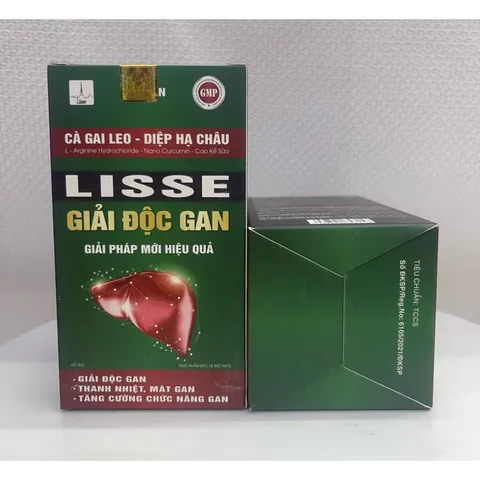 Lisse giải độc gan, hỗ trợ tăng cường chức năng gan, hỗ trợ giải độc gan , hộp 45 viên