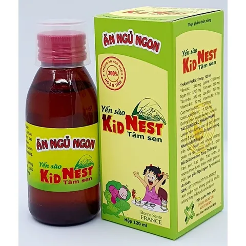 SIRO GIÚP BÉ ĂN NGON NGỦ TỐT KIDNEST TÂM SEN CHAI 120ML GIÁ TỐT