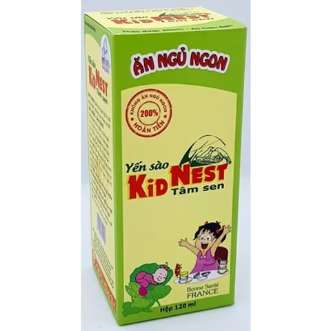 SIRO GIÚP BÉ ĂN NGON NGỦ TỐT KIDNEST TÂM SEN CHAI 120ML GIÁ TỐT