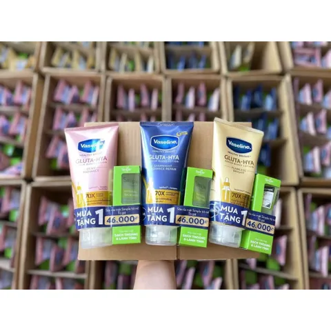 Sữa Dưỡng Thể Vaseline Healthy Bright Gluta HYA Serum 70X 300ml Chính Hãng 807424