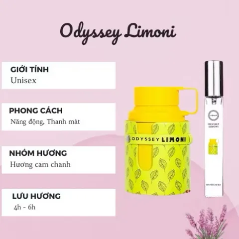 Chiết 10ml Nước hoa tươi mát Limoni 10ml 807459