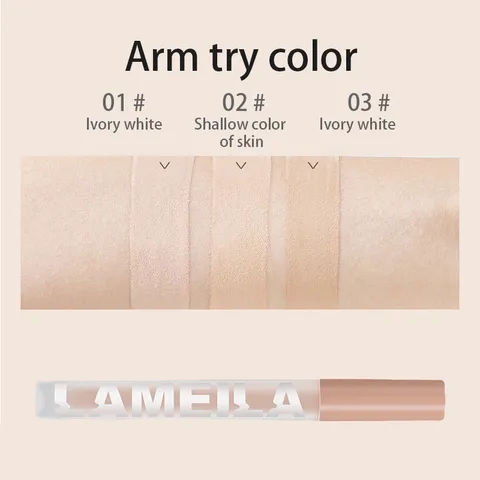 HOT Kem Che yếu điểm Mịn Lì Kiểm LAMEILA sáng bóng loáng giữ ẩm kiềm dầu make up lâu trôi 2 sắc màu tùy chọn 807614