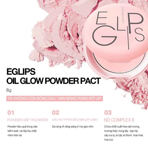 Phấn Phủ Hồng Hào Làn Da Eglips Glow Powder Pact 807886