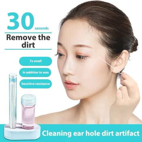 Dụng cụ làm sạch vệ sinh lỗ khuyên tai an toàn 60 cái (không kèm dung dịch vệ sinh ) 808066
