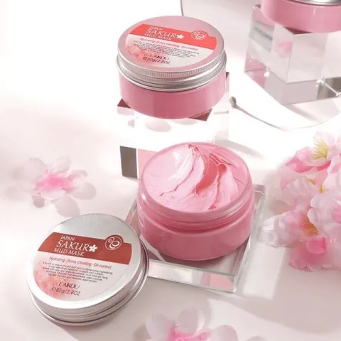 Mặt nạ bùn hoa đào laikou 80g làm sáng da ,se khít lỗ chân lông 808123