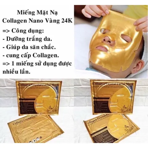 Combo 10 Mặt nạ collagen vàng với chiết xuất collagen giúp dưỡng da và cung cấp collagen cho da 808189