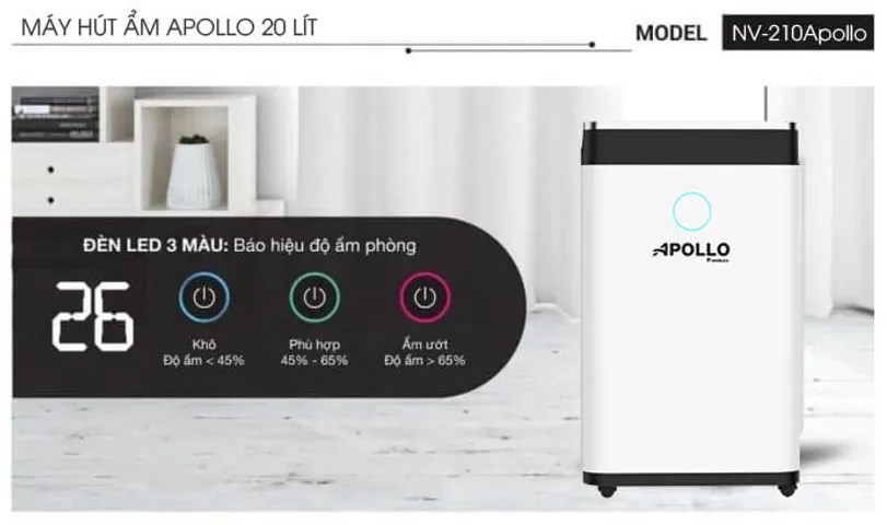 Máy Hút Ẩm Apollo Sumikura 20 Lít NV-210Apollo