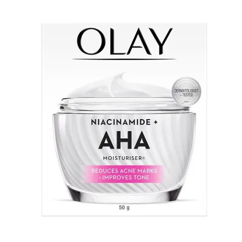 Combo Olay Luminous Niacinamide + AHA Moisturiser Giúp Trắng Da Mờ Thâm Nám [hàng nhập khẩu]