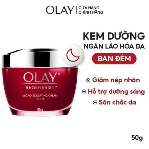 Kem Dưỡng Olay Regenerist Giúp Trẻ Hóa Xóa Nếp Nhăn Hiệu Quả 50g [hàng nhập khẩu]