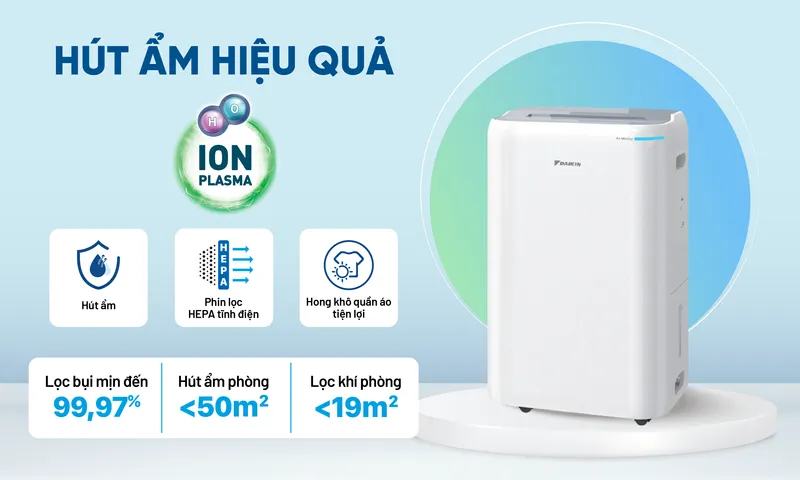 Máy lọc không khí hút ẩm Daikin JPF12AV2
