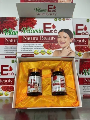 SET 2 lọ Vitamin E đỏ hàm lượng cao giúp da sáng mịn,căng trẻ