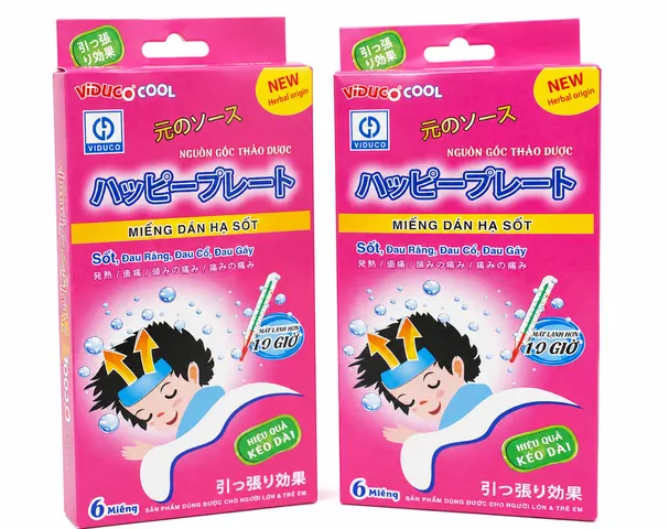 Miếng Dán Hạ Sốt VIDUGO COOL- Hộp 6 Miếng