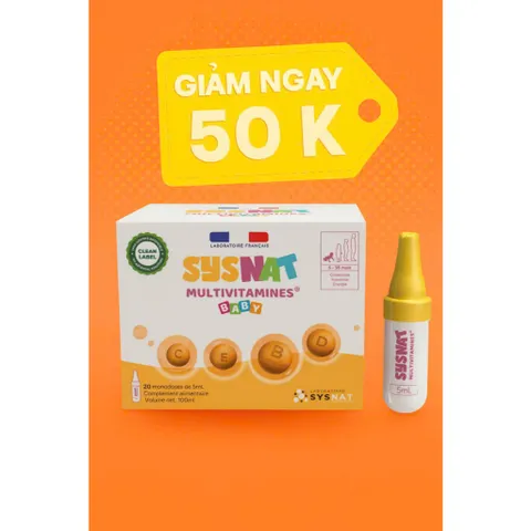 Sysnat Multivitamines _ Vitamin Tổng Hợp Hỗ Trợ Sức Khỏe Tăng Cường Miễn Dịch Cho Bé