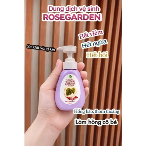 Dung Dịch Vệ Sinh ROSE GARDEN Thương Hiệu MỘC AN Thành Phần Lá Trầu Không, Nha Đam, Tía Tô, Bạc Hà