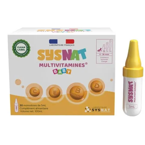 Sysnat Multivitamines _ Vitamin Tổng Hợp Hỗ Trợ Sức Khỏe Tăng Cường Miễn Dịch Cho Bé