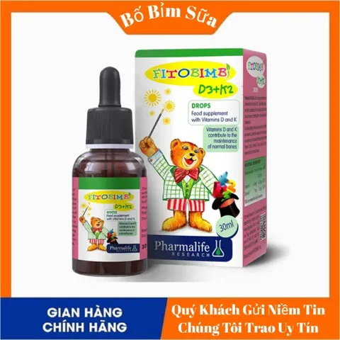 Fitobimbi D3+K2 Phát triển chiều cao Xương răng chắc khoẻ 808494