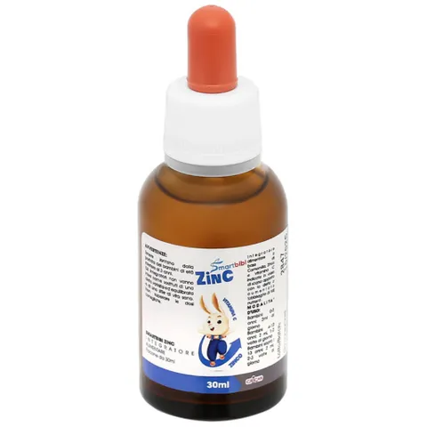 Kẽm Hữu Cơ Smartbibi ZinC Bổ Sung Vitamin C Hỗ Trợ Cải Thiện Bé Biếng Ăn Hộp 30ml Hàng Chính Hãng