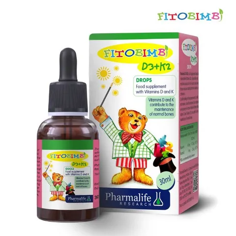 Fitobimbi D3+K2 Phát triển chiều cao Xương răng chắc khoẻ 808494