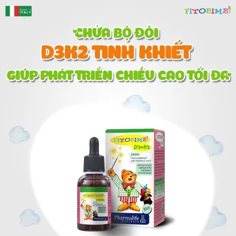 Fitobimbi D3+K2 Phát triển chiều cao Xương răng chắc khoẻ 808494