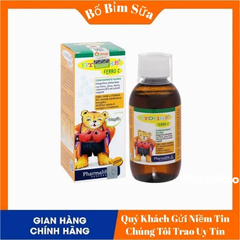 Fitobimbi Ferro C Bổ Sung Sắt,Kẽm,Vitamin C.Tăng Đề Kháng,Bổ Máu Cho Bé { Mã 285 }