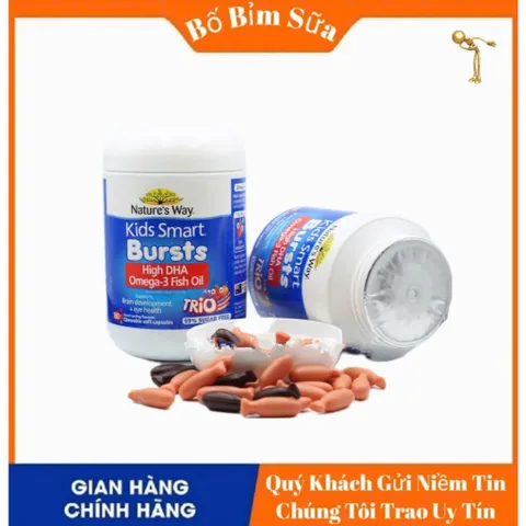 [ Chính Hãng ] Hộp 60 Viên DHA TriO Bổ Sung DHA CHo Bé Nature's Way Kids Smart Nhập Khẩu 808510