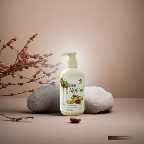[ MUA 1 TẶNG 1 KHĂN MẶT CAO CẤP ] MỘC AN Dầu Gội Thiên Nhiên 300ml - Thành Phần Nhân Sâm Gừng Bồ Kết Hà Thủ Ô Bồ Hòn