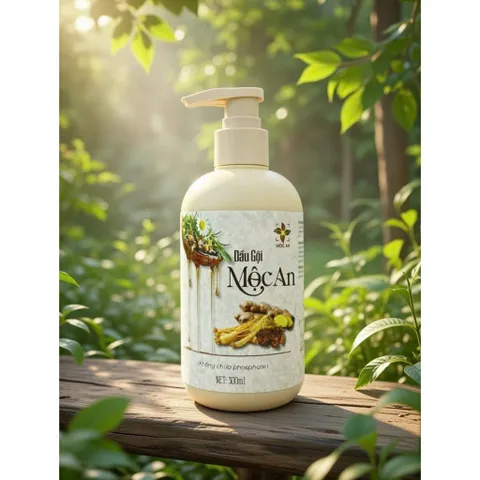 [ MUA 1 TẶNG 1] Dầu Gội MỘC AN Thành Phần Từ Thiên Nhiên Nhân Sâm + Gừng + Bồ Kết Chai 300ml