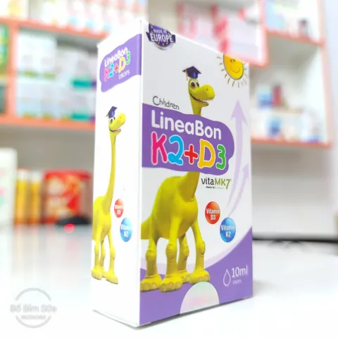 LineaBon K2+D3  Bổ Sung Vitamin K2 Và Vitamin D3 Tăng Cường Hấp Thu Canxi Tối Đa Trẻ Hộp 10ml 808517