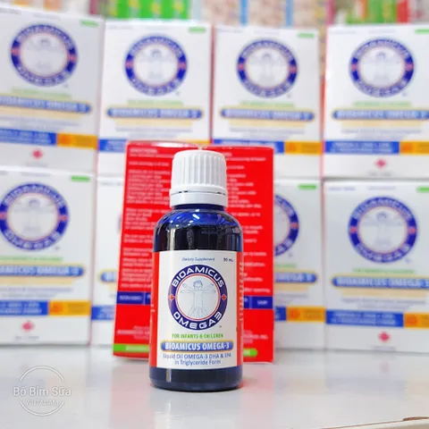 Bioamicus Omega-3  Bổ Sung DHA + EPA Hỗ Trợ Bé Phát Triển Trí Não Và Mắt Sáng Khoẻ Chính Hãng