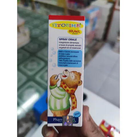 [ Chính Hãng ]  Xịt Họng Cho Bé Fitobimbi Golanil Junior Spray Orale Giúp Giảm Ho, Đau Rát Hộp 30ml 808519