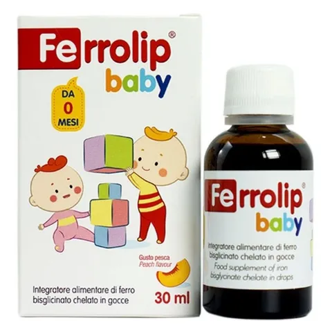 Sắt FERROLIP BABY Sắt Hữu Hương Vị Đào Nhập Khẩu Italya Hộp 30ml Và Kẽm Smartbibi ZinC Smart bibi Hộp 30ml 808530