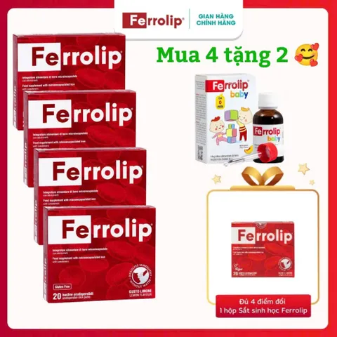 Sắt Hữu Cơ Ferrolip liposome bổ sung sắt cho mẹ bầu phụ nữ mang thai người thiếu sắt