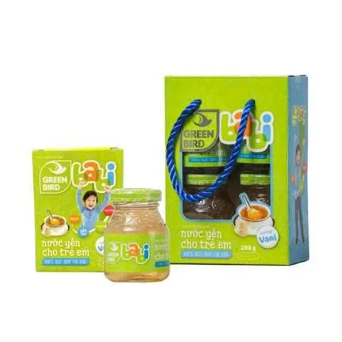 Nước Yến NutriNest Green Bird Babi Bổ Sung Dinh Dưỡng Cho Bé Từ 9 Tháng Hương Vani Lốc 4 Hũ 72g 808551