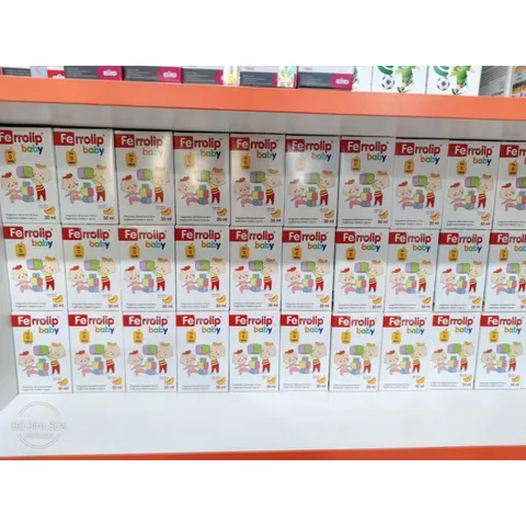 🆘 Sắt FERROLIP BABY sắt hữu cơ dạng siro nhỏ giọt nhập khẩu Italya Hộp 30ml Hàng Chính Hãng