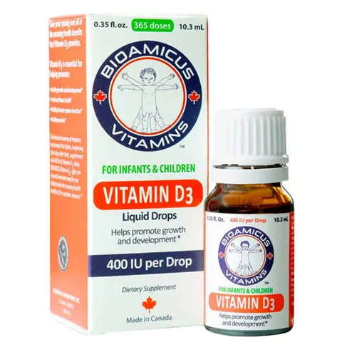 🆘 Bioamicus Vitamin D3 Bổ Sung Vitamin D3 Giúp Phát Triển Xương, Răng Ở Trẻ 808564