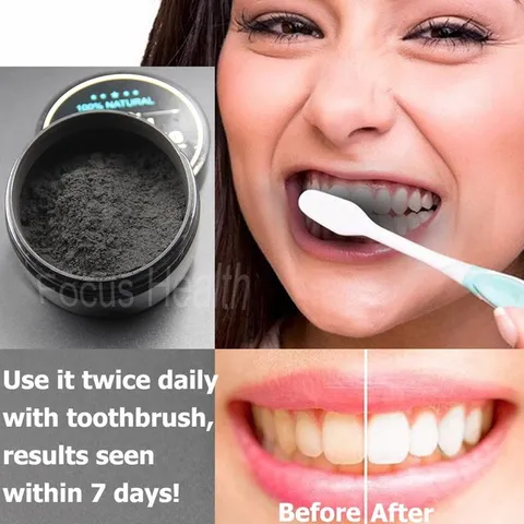 Deal 10/10 BỘT TRẮNG RĂNG THAN TRE HOẠT TÍNH 100% NATURAL TEETH WHITENING 808742