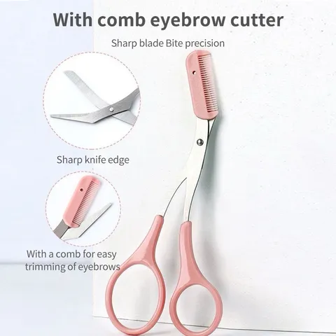 Bộ Dụng Cụ Cắt Tỉa Lông Mày Chuyên Nghiệp Với Kéo Và Lưỡi Dao Cạo 808820